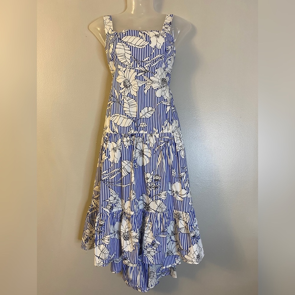 Do + Be Floral Print High-Low Maxi Dress